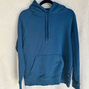 Richer Poorer Marine Blue Teal Hoodie Hooded Pullover Sweatshirt Womens Size M